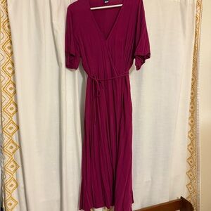Old Navy Fuchsia Midi Dress